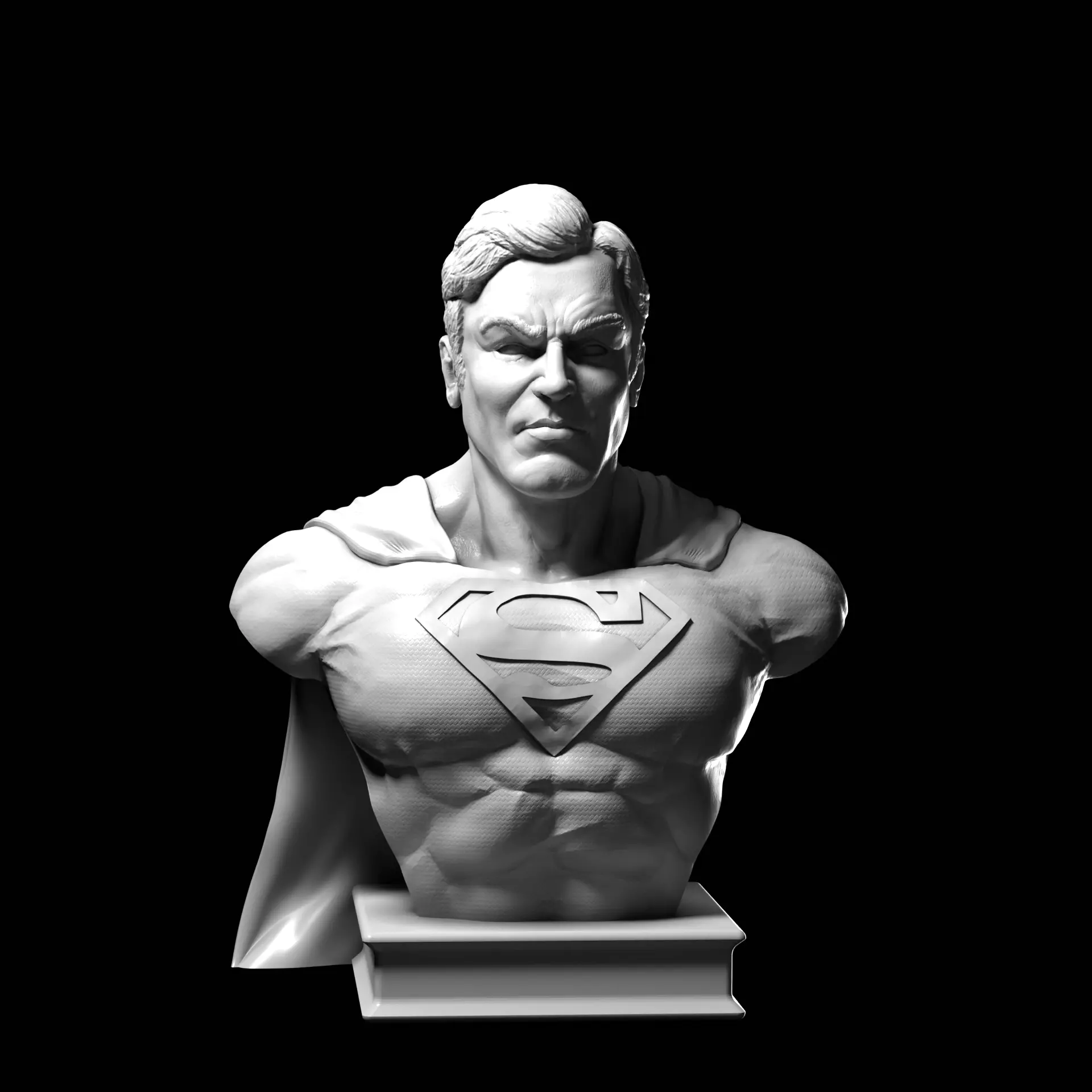 Supermen FREE bust for 3d printing Free 3D print model