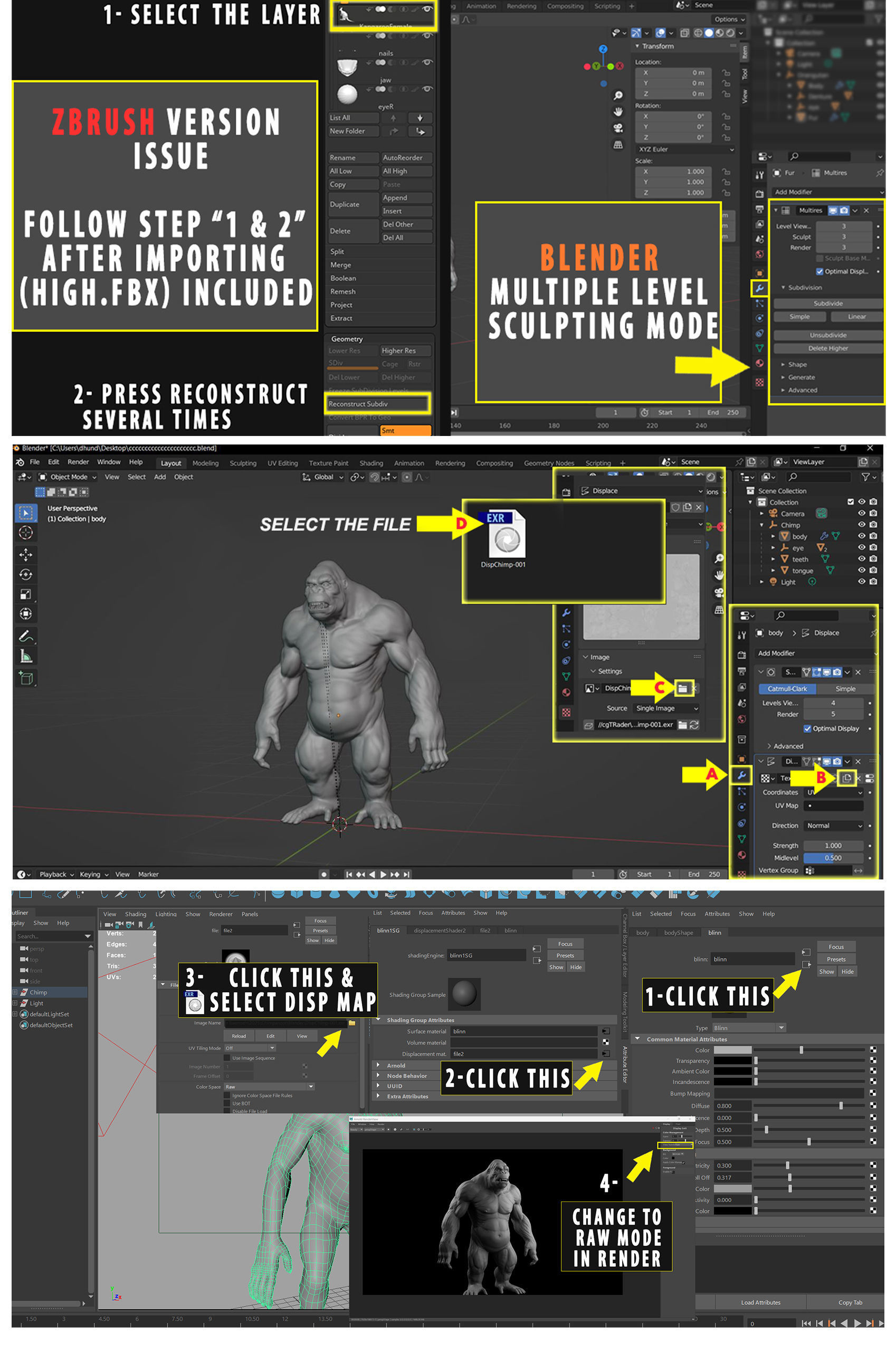 Primate Pack  III Monkey I Chimpanzee I Gorilla I Orangutan 3D Model Collection_9