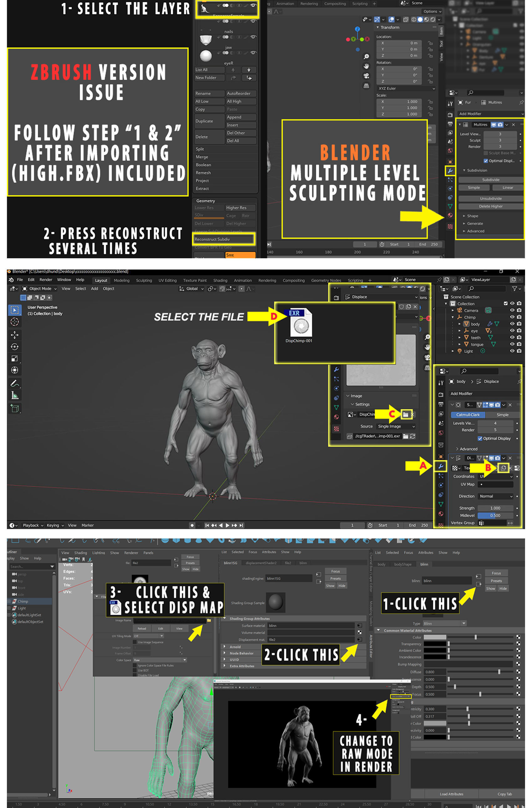 Primate Pack  III Monkey I Chimpanzee I Gorilla I Orangutan 3D Model Collection_13