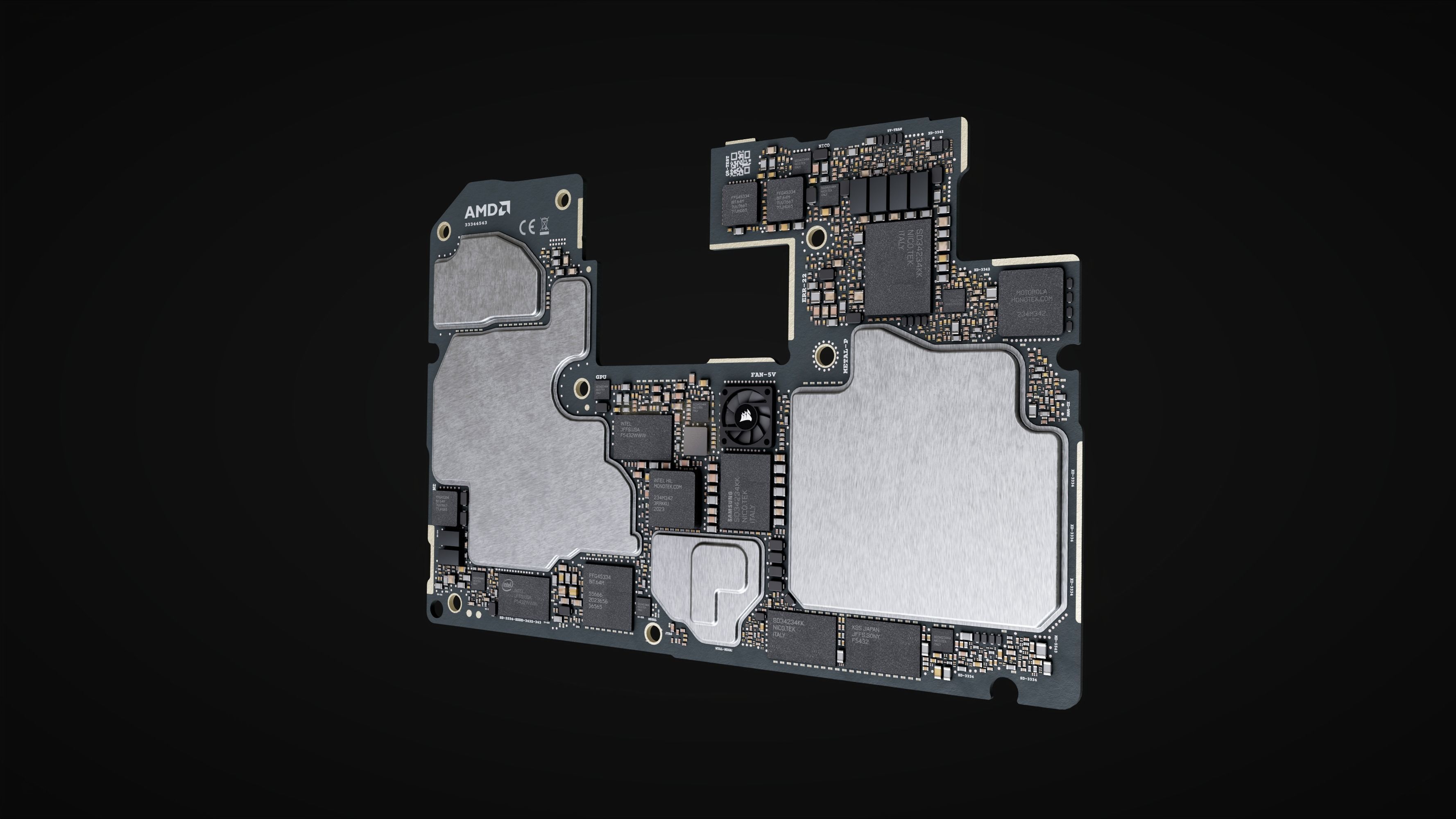 Electronic Board 3D model_2