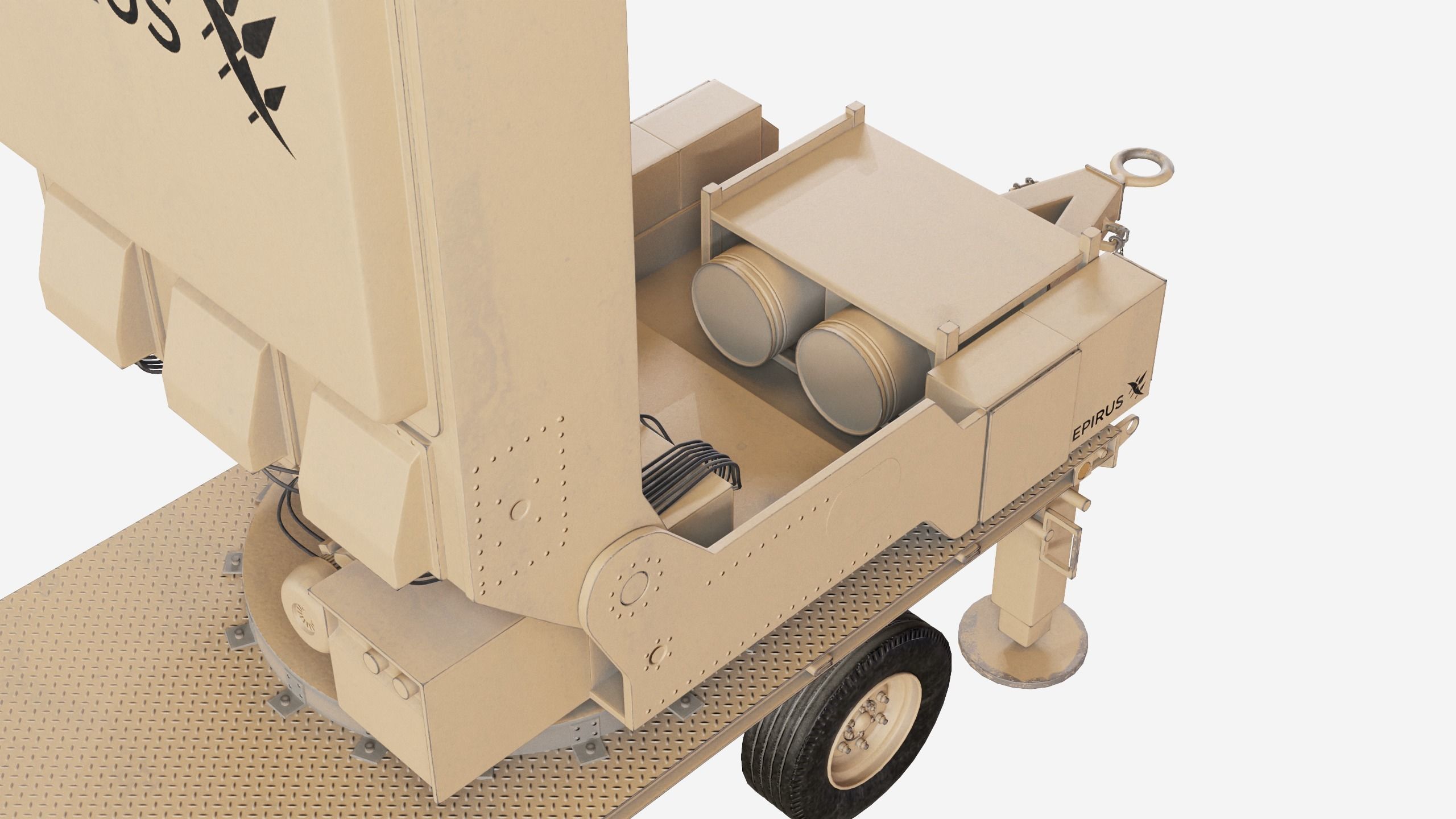 Leonidas Epirus High-Power Microwave System Low-poly 3D model_7