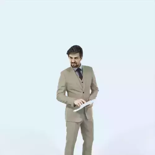 Ingrain 14K Documents Elegant Man