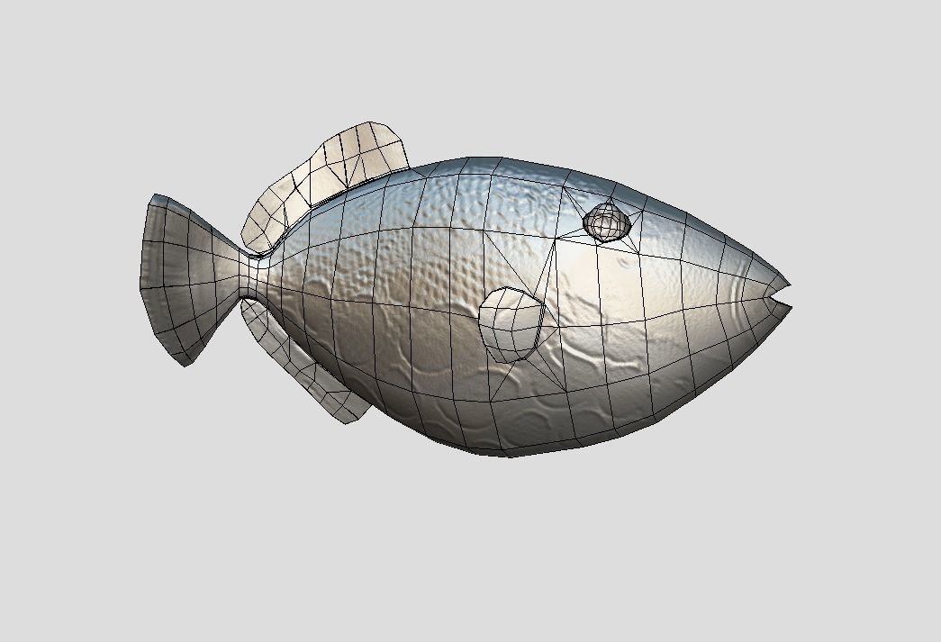 Clown Triggerfish Realistic Animated Low-poly 3D model_2