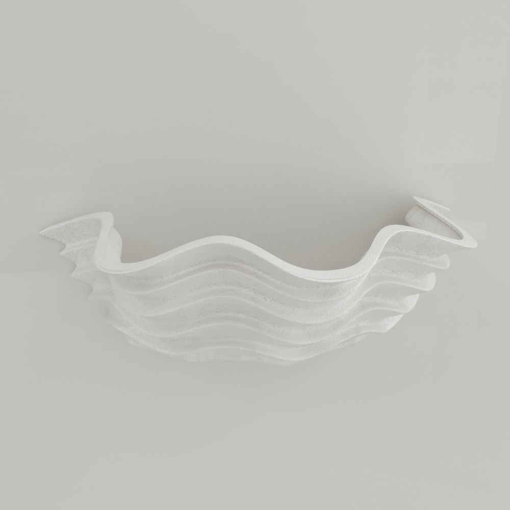 Shell Plaster Sconce by Liz O Brien 3D model_10