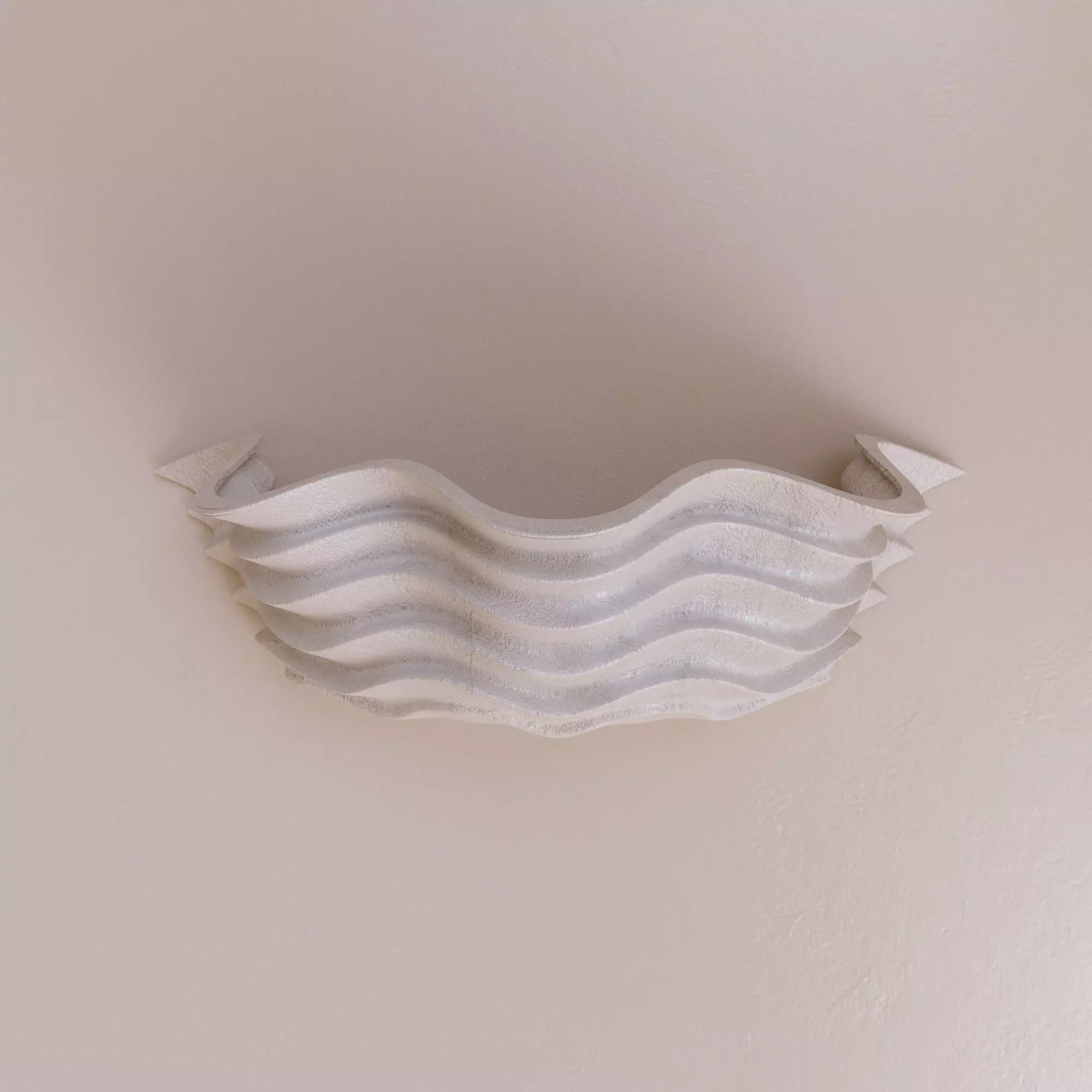 Shell Plaster Sconce by Liz O Brien 3D model_0