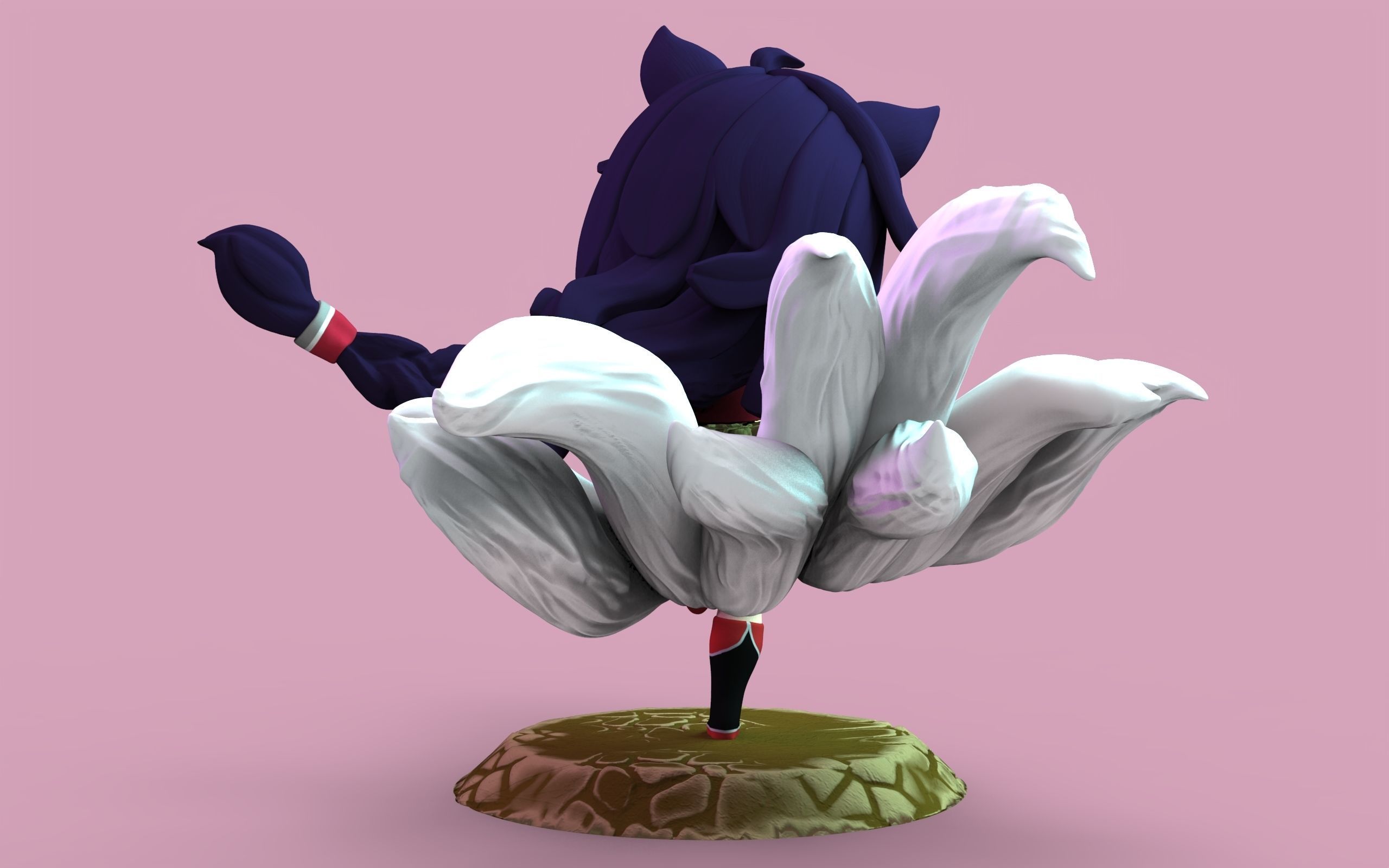 Chibi Ahri 3D print model_3