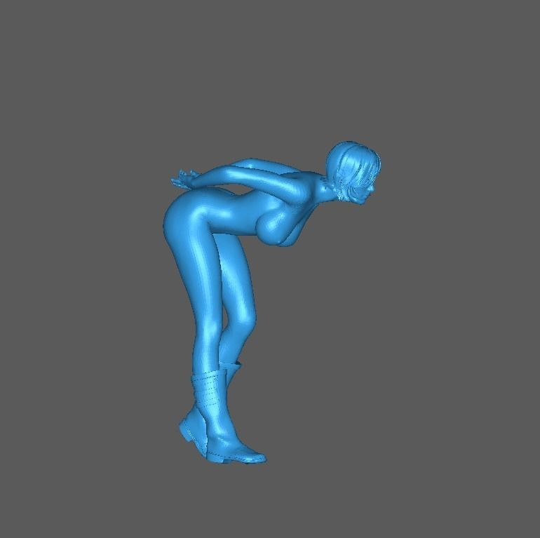 Figure Rina Sexy Girl 1-64 Scale 3D print model_3