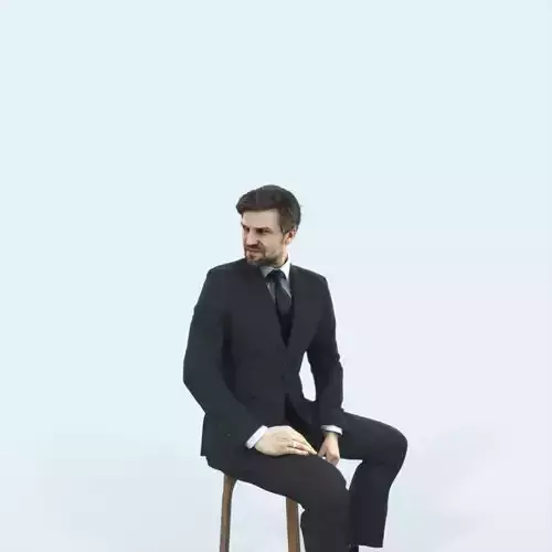 Ingrain 38K Listening Sitting Elegant Business Man