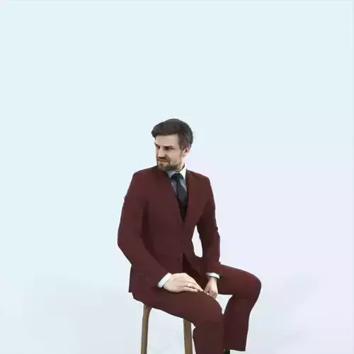 Ingrain 38G Listening Sitting Elegant Business Man