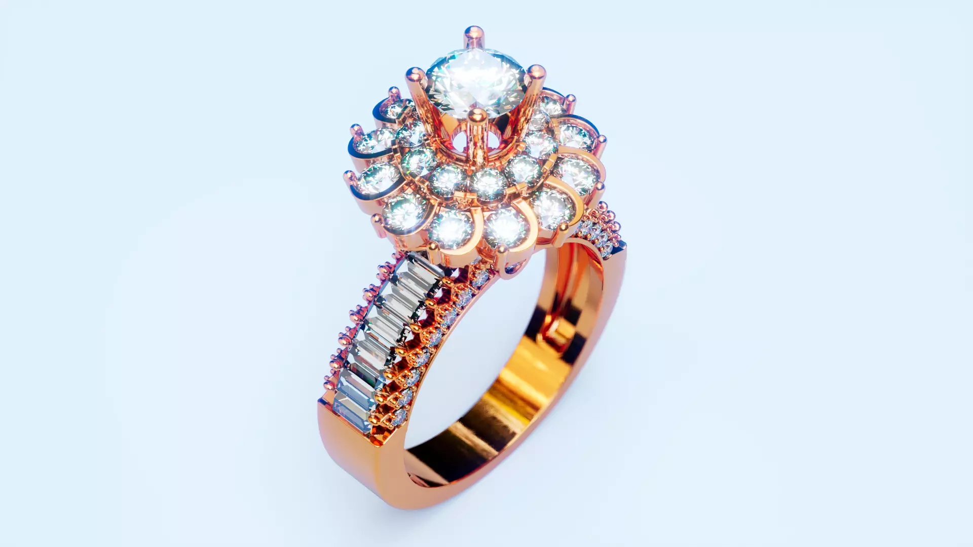 Engagement Ring 23 3D print model