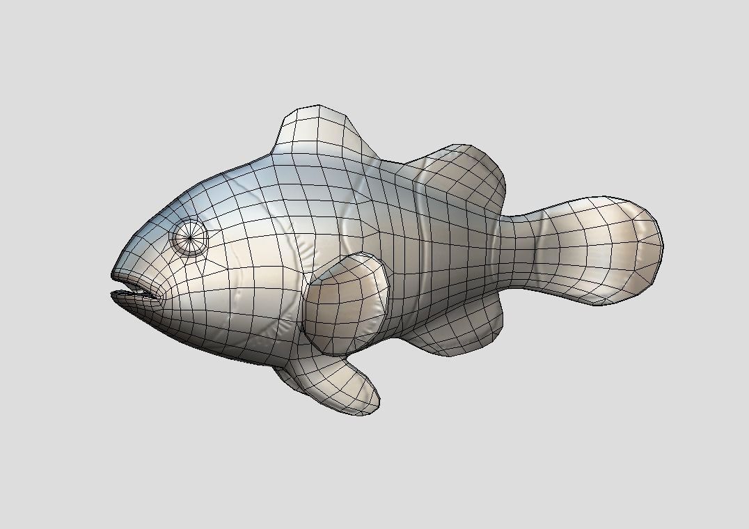 Clownfish Realistic Animated Low-poly 3D model_2