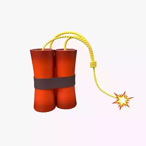 Stylized bomb 3D model