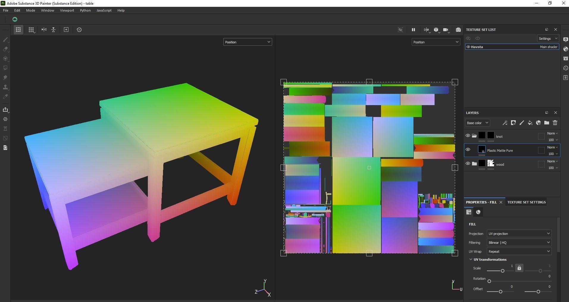 Nest of table - Coffee table - Side table - End table Low-poly 3D model_24