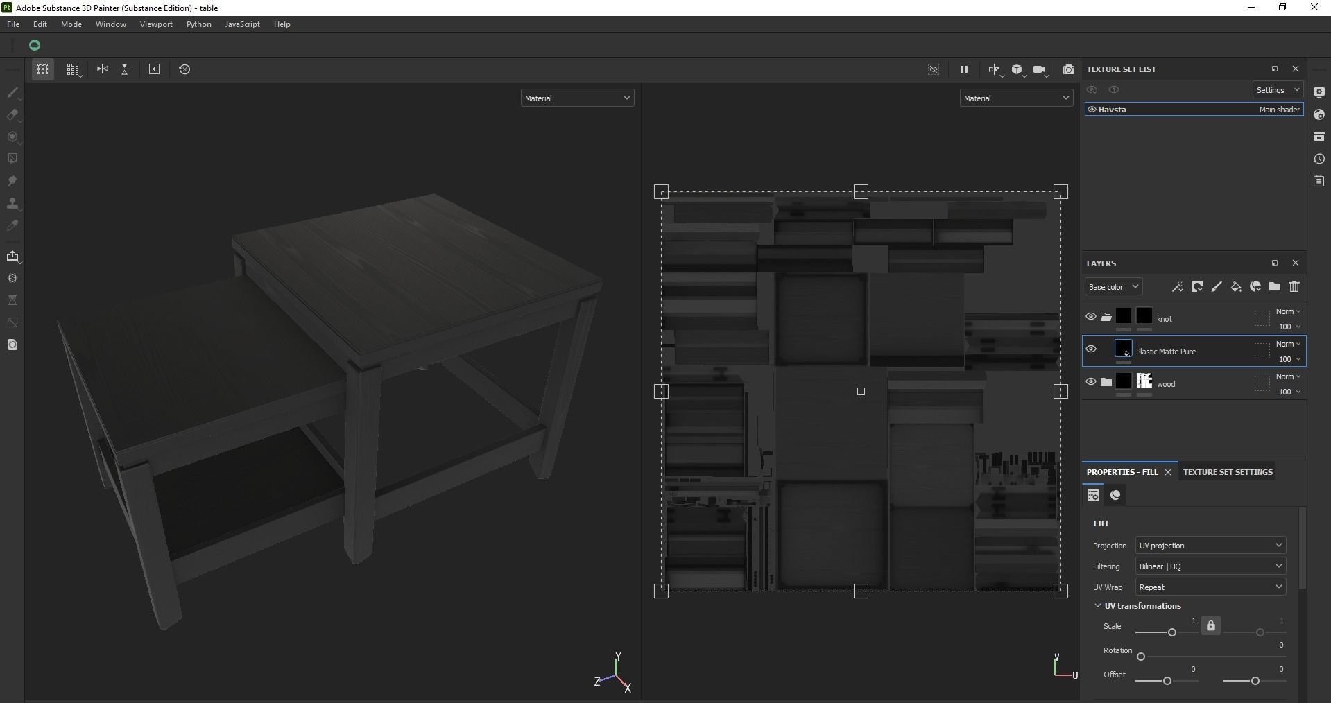Nest of table - Coffee table - Side table - End table Low-poly 3D model_30