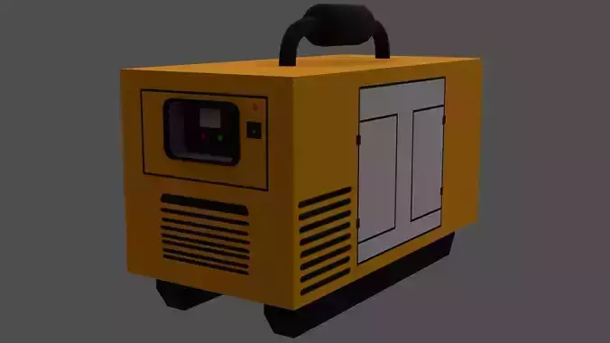 Generator - Low Poly - Game Ready - PBR Low-poly 3D model
