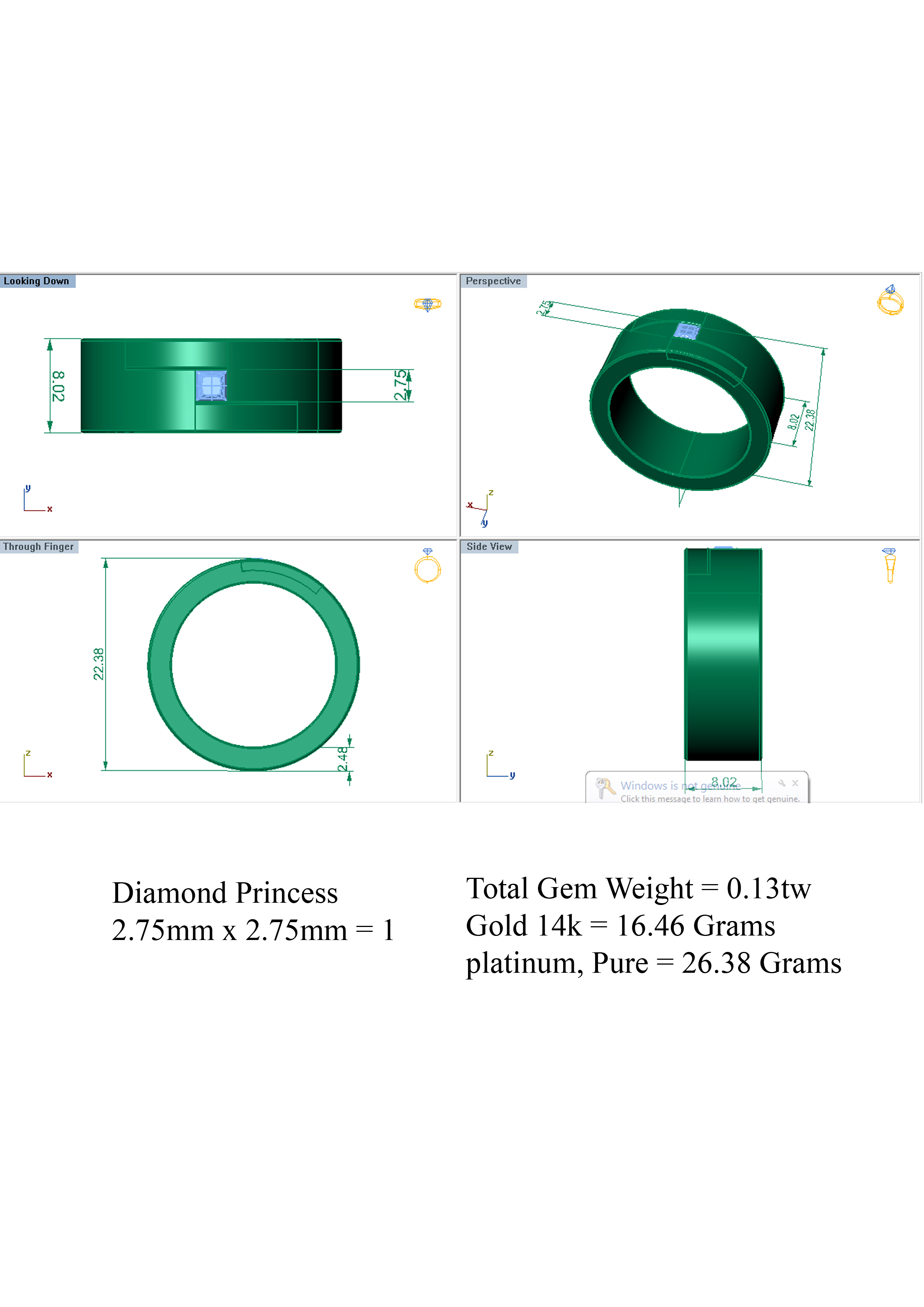 Wedding Band 3D print model_3