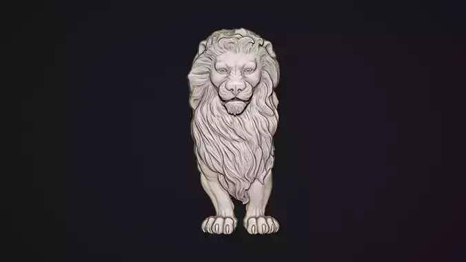 Lion Bas Relief 