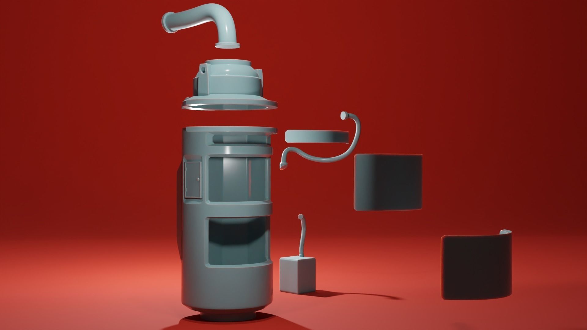 Lab Experiment Tank Scatter Terrain Set 3D print model_2