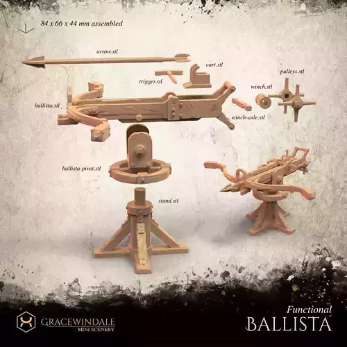 Gatehouse - Ballista Functional 3D print model