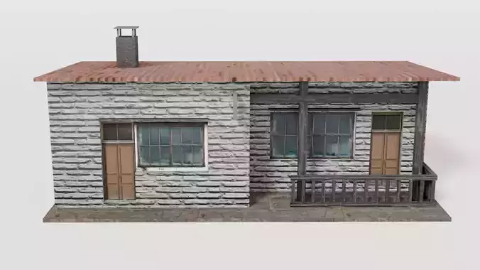 Small rural train stop