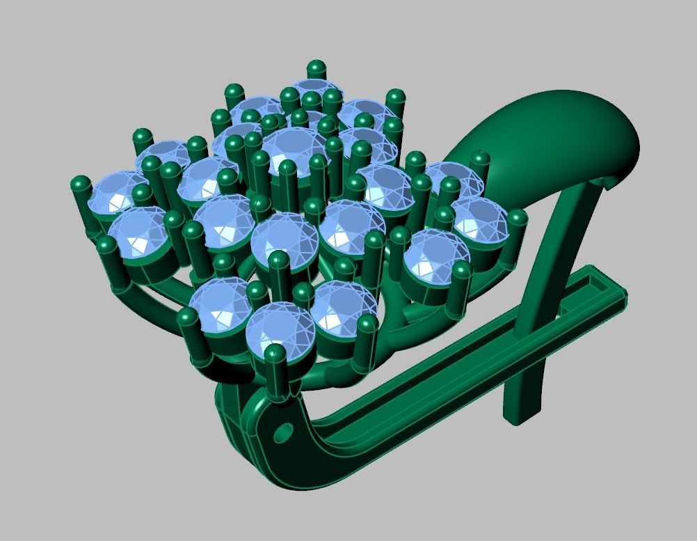 Earring model 0259 3D printable model7 3D print model_14