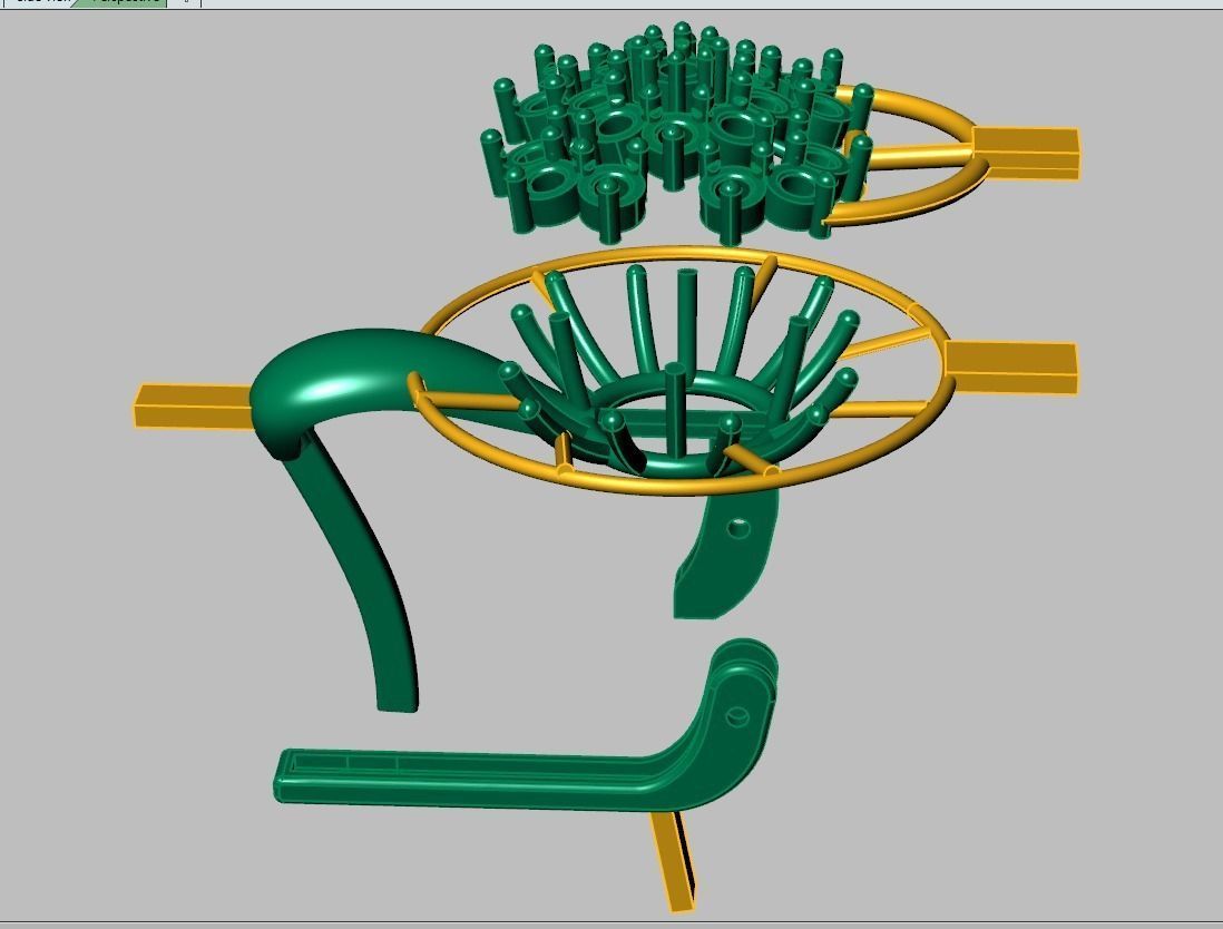 Earring model 0259 3D printable model7 3D print model_16
