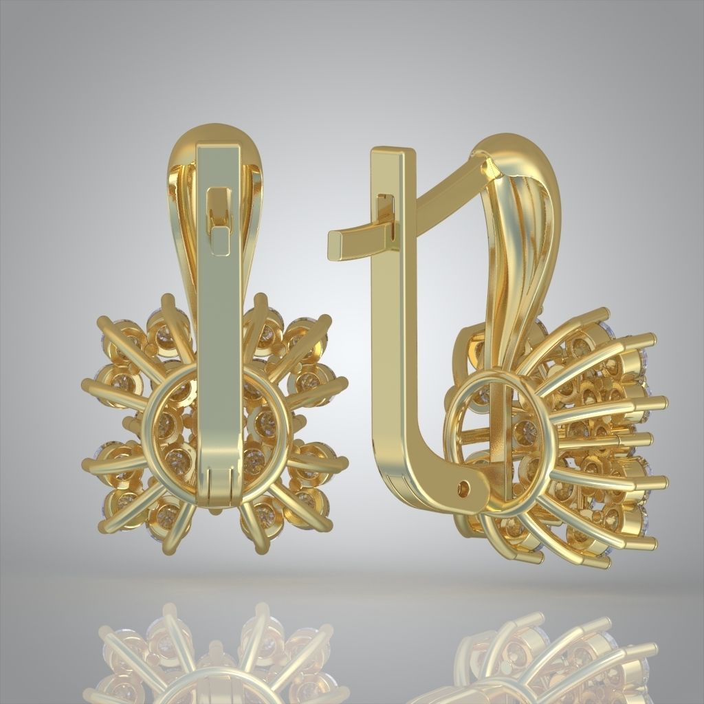 Earring model 0259 3D printable model7 3D print model_11