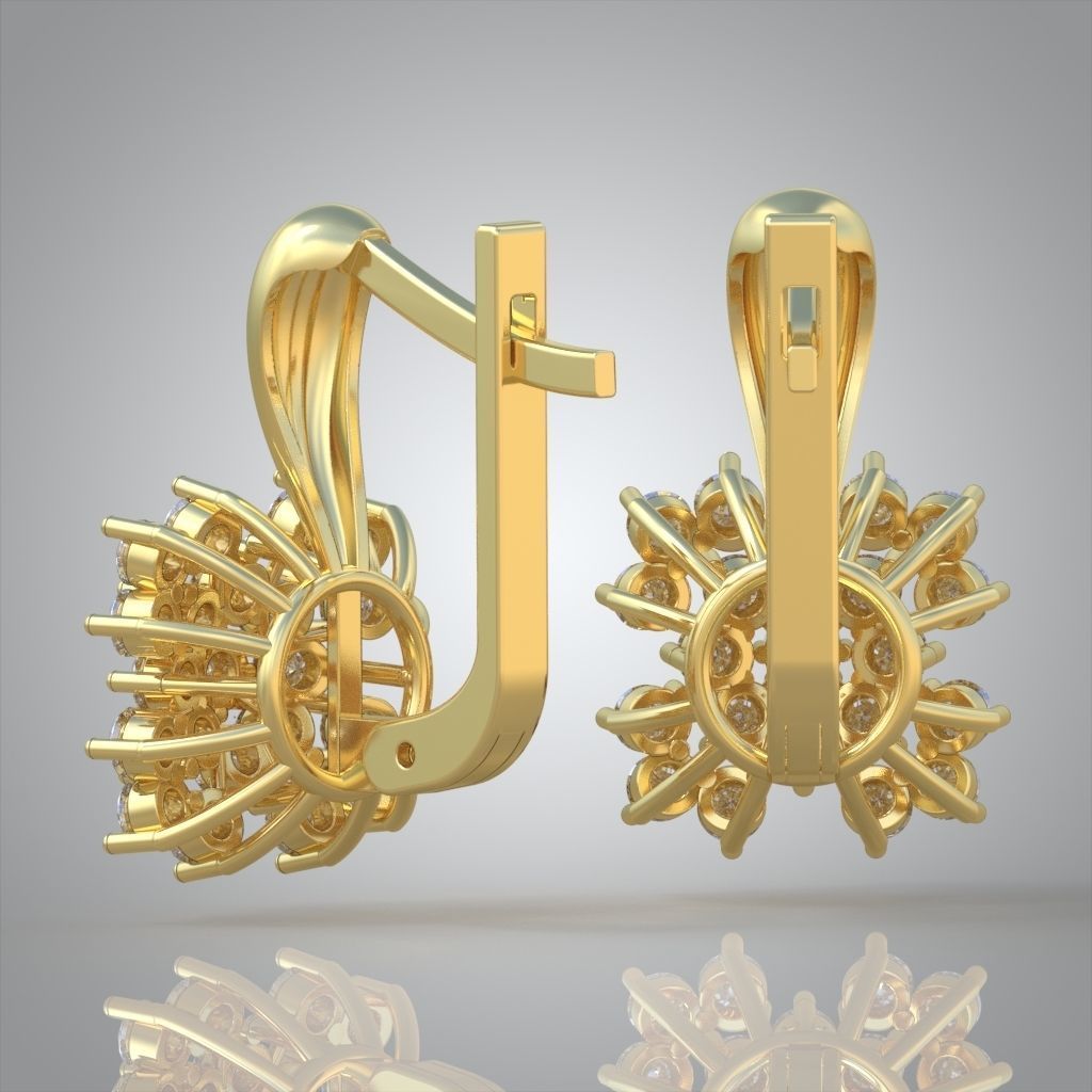 Earring model 0259 3D printable model7 3D print model_7
