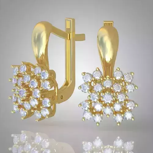 Earring model 0259 3D printable model7