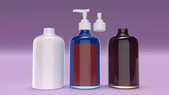 Soap and Shampoo Bottle