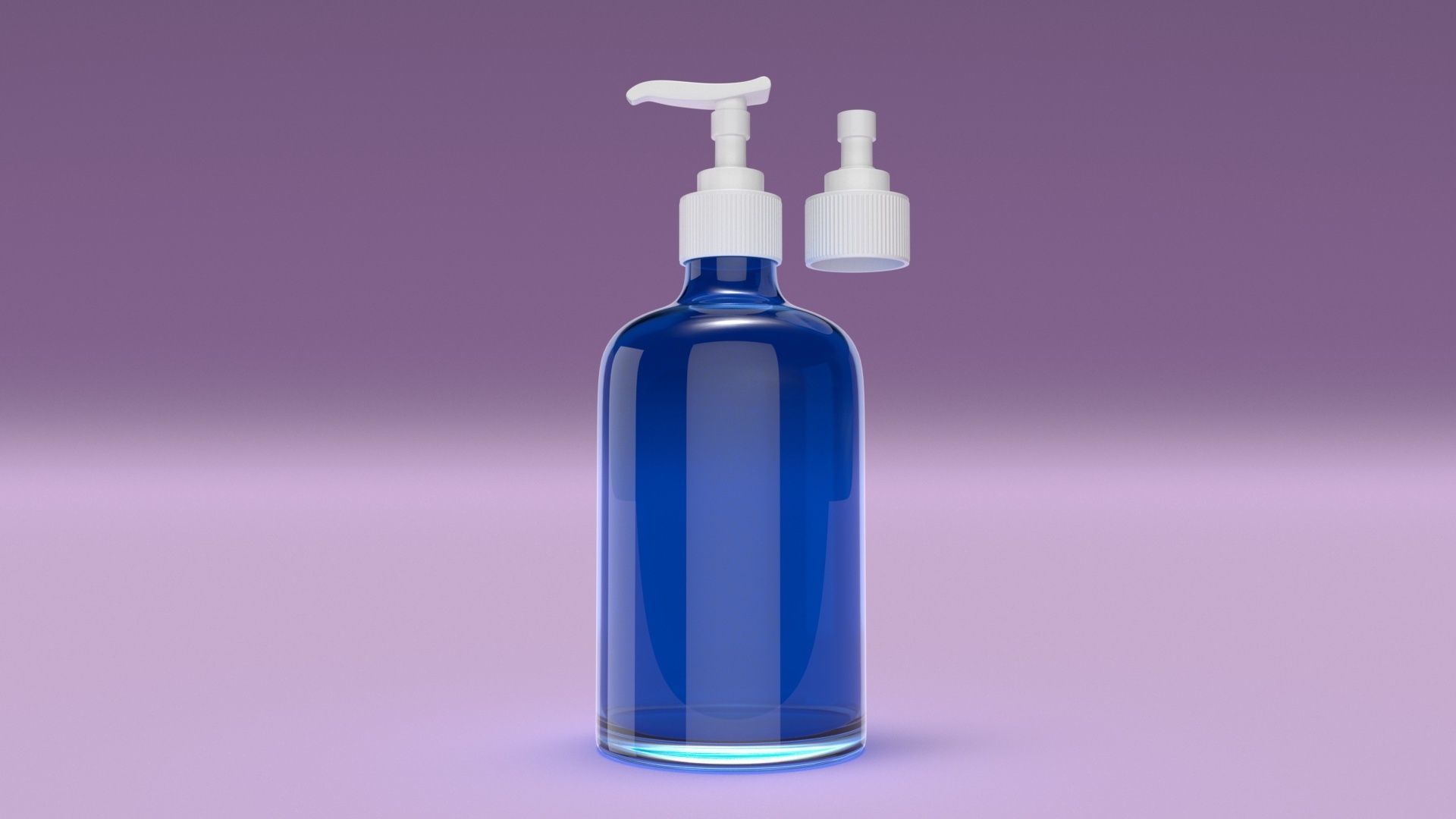 Soap and Shampoo Bottle 3D model_1