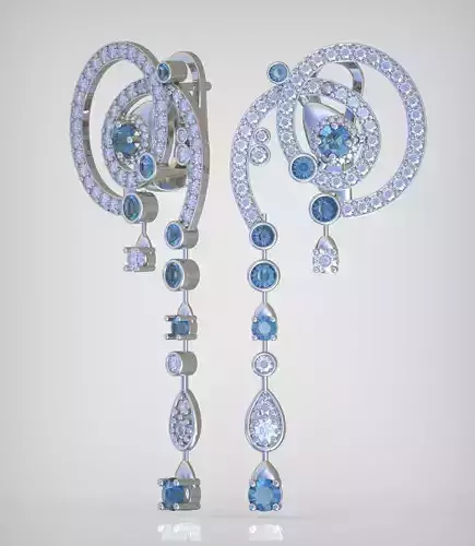 Earring model 0263 3D printable model14