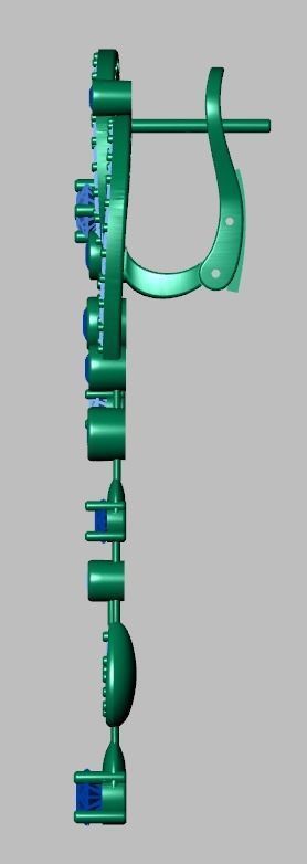 Earring model 0263 3D printable model14 3D print model_15
