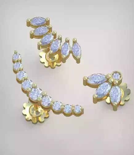 Earring model 0264 3D printable model15