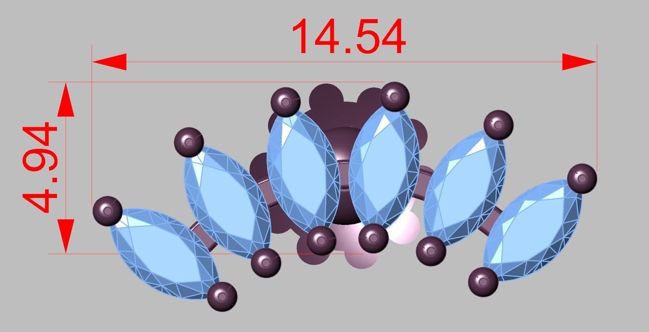 Earring model 0264 3D printable model15 3D print model_24