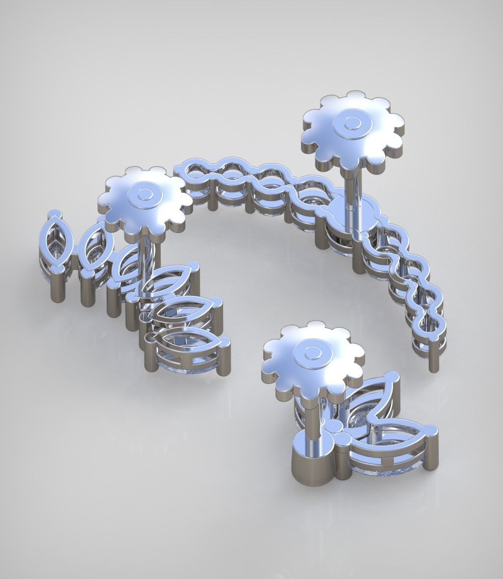 Earring model 0264 3D printable model15 3D print model_8