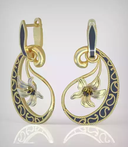 Earring model 0265 3D printable model