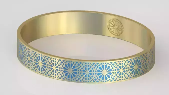 Bracelet model 3D printable model 0027 3D print model