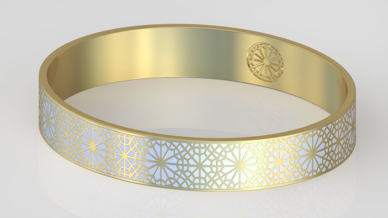 Bracelet model 3D printable model 0027 3D print model_6