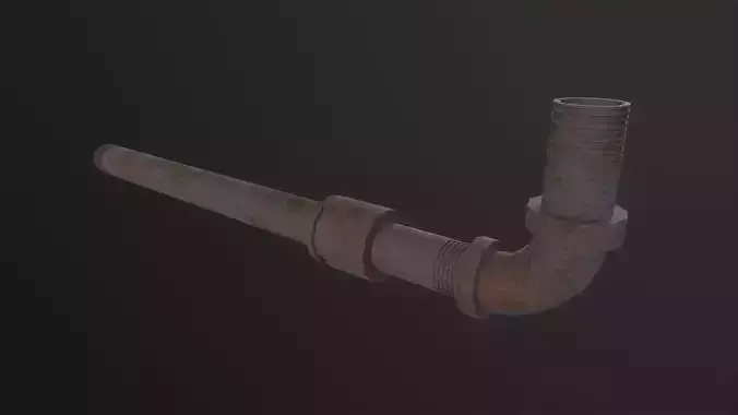 Metal Pipe Weapon 3D Model