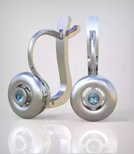 Earring model 0340 3D printable model11