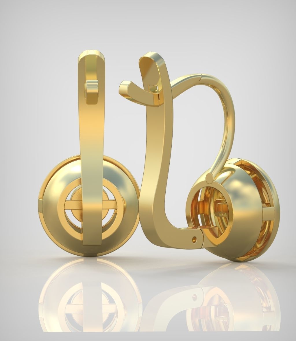 Earring model 0340 3D printable model11 3D print model_5
