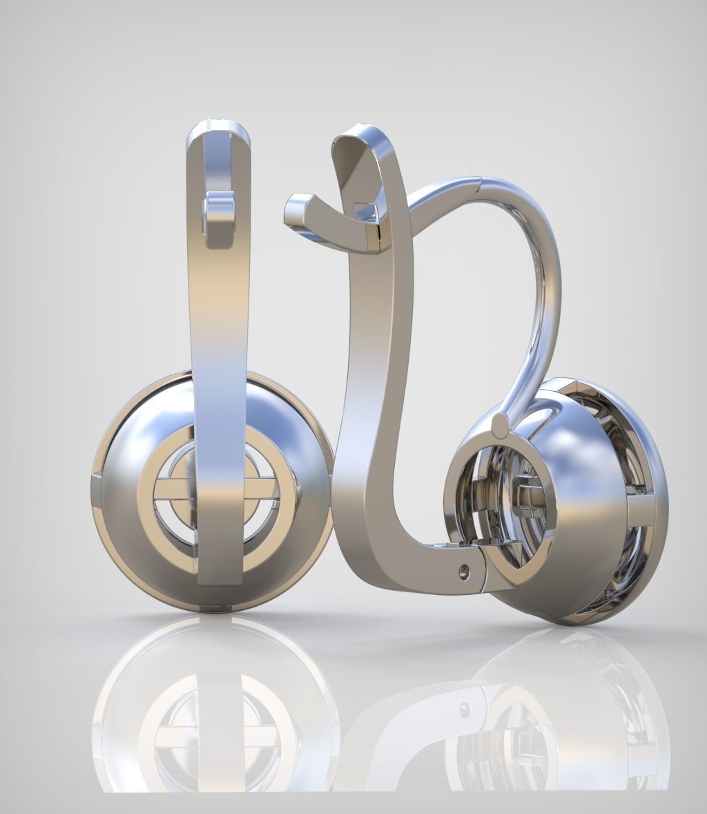 Earring model 0340 3D printable model11 3D print model_4