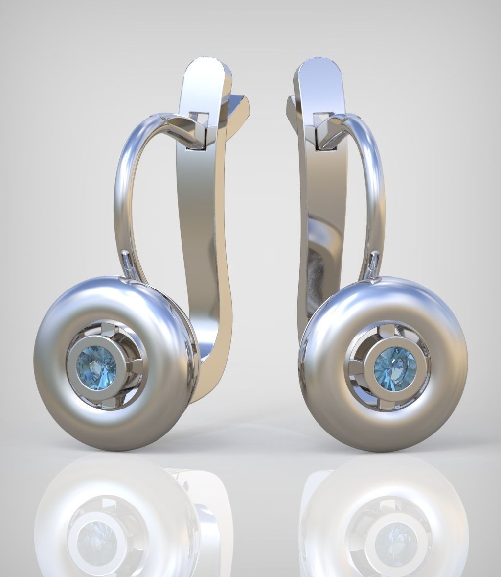 Earring model 0340 3D printable model11 3D print model_6