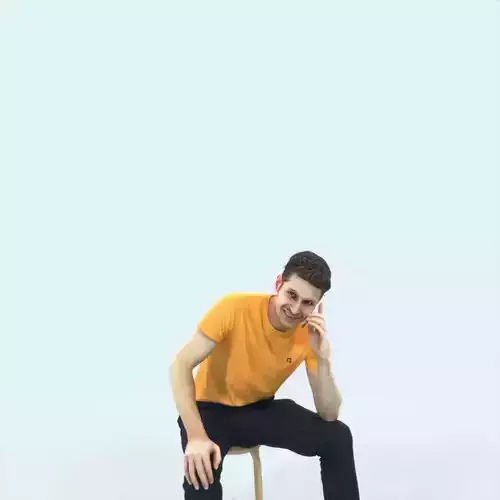 Jayne 02H Summer Cell Phone Sitting Casual Man