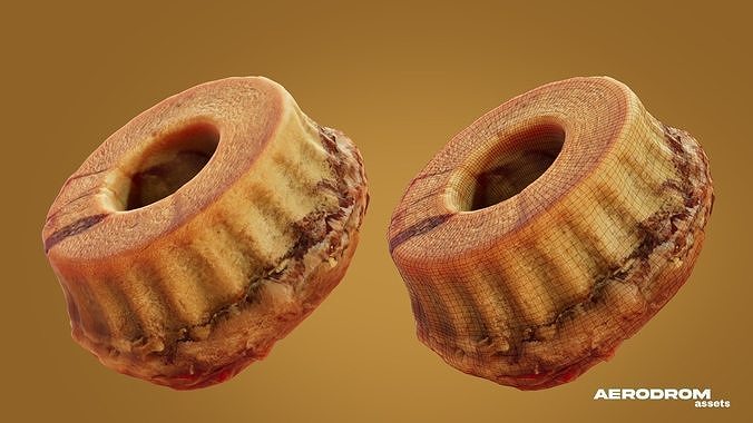 Slovenian Nut Roll - Large 3D model 2