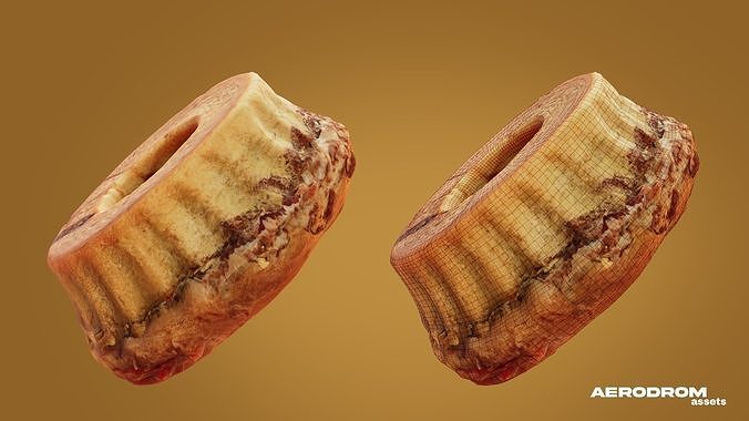Slovenian Nut Roll - Large 3D model 3