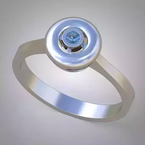 Diamond ring 0579 3D printable model 