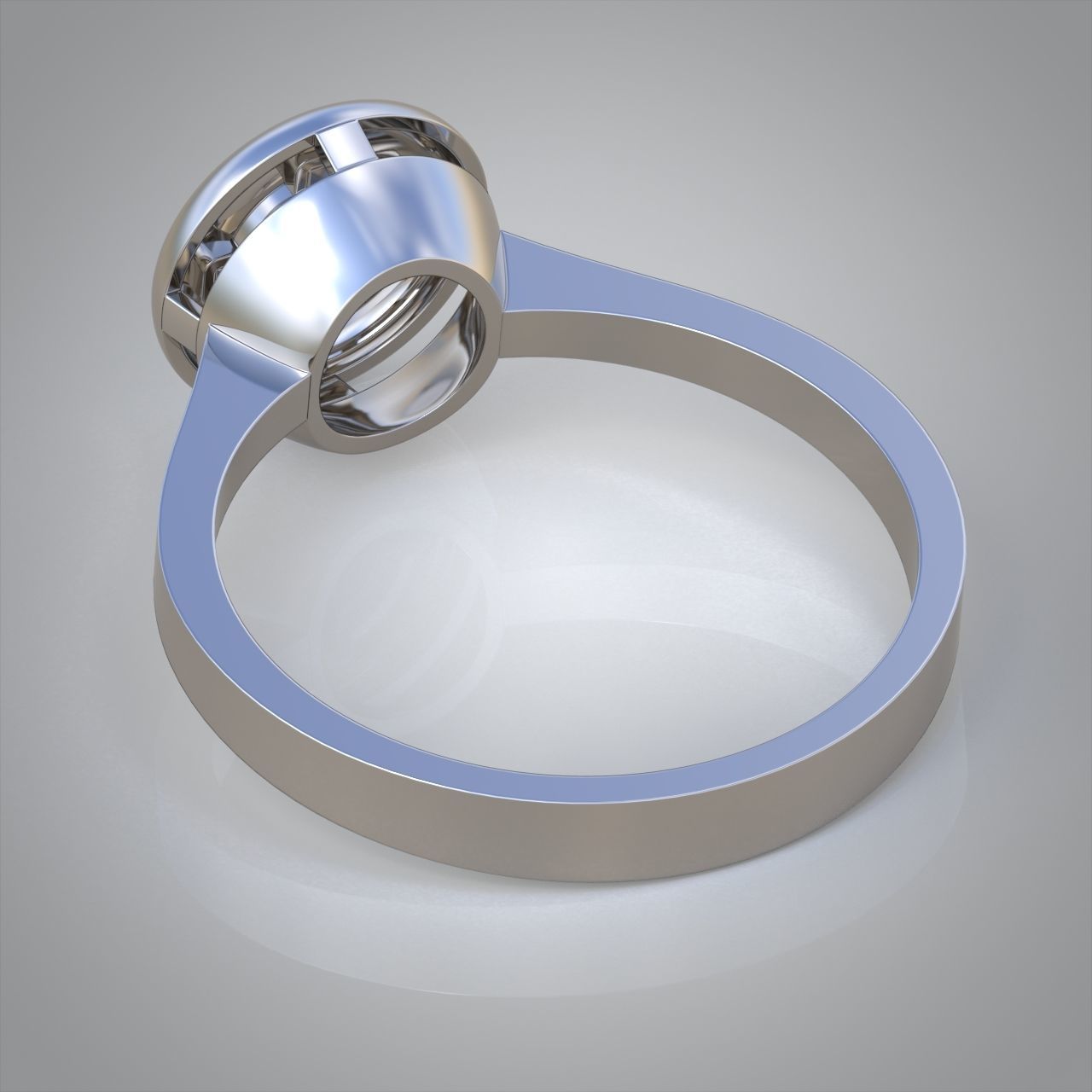Diamond ring 0579 3D printable model  3D print model_10