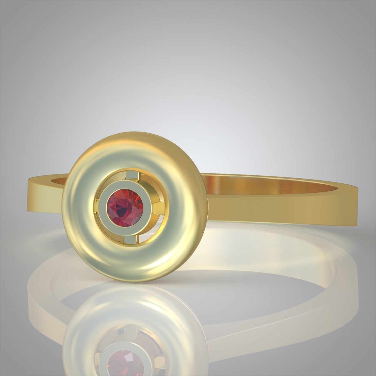 Diamond ring 0579 3D printable model  3D print model_7